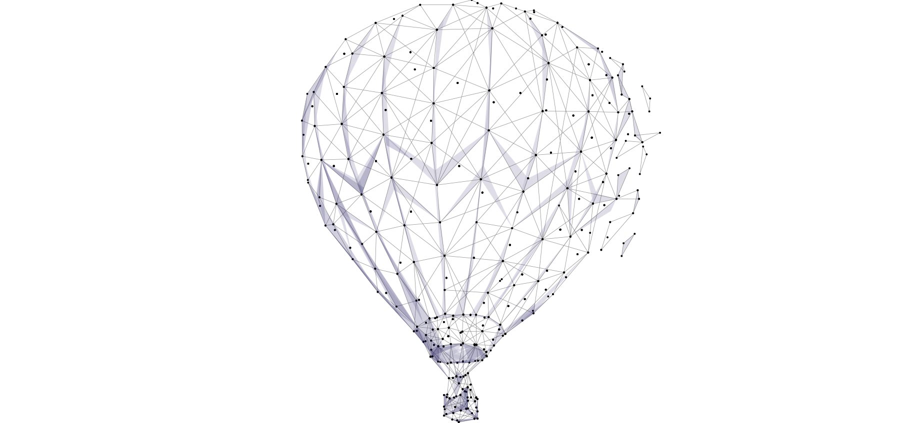 Wire frame Hot Air Balloon