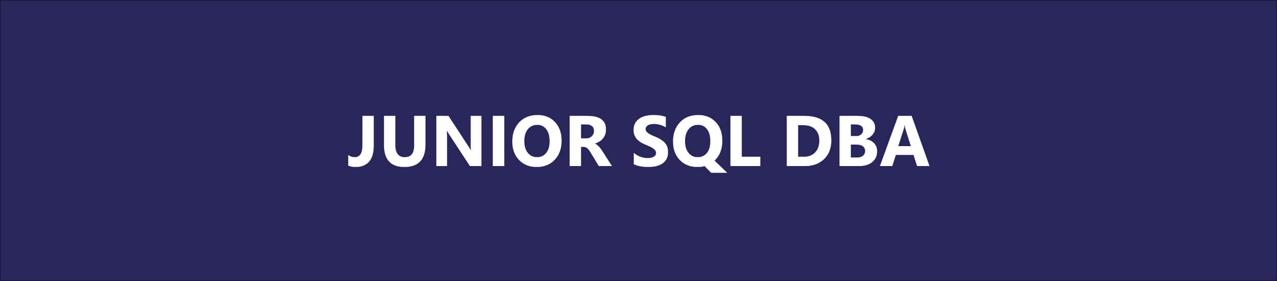 Junior-SQL-DBA-Quorum